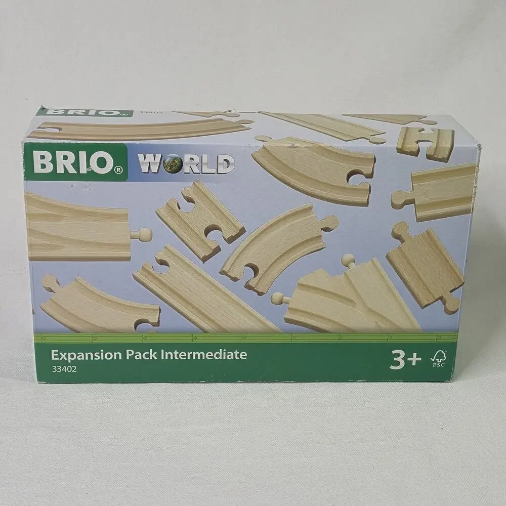 BRIO World Expansion Pack Intermediate Wooden Train Set 16 Pieces 33402 NEW